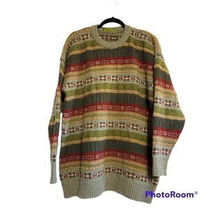 Gentleman Farmer sweater New Zealand wool chunky grandpa XL